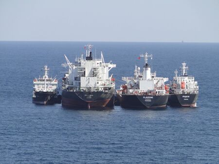 Moored shipsのeditorial素材