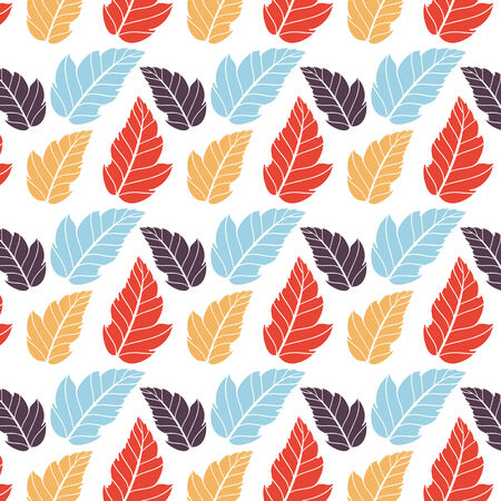 Colored pattern on leaves theme. Autumn pattern with leaves.Can be used for wallpaper, pattern fills, web page background,surface textures. Wonderful autumnal textureのイラスト素材