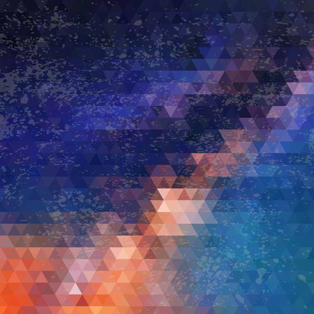 Triangles pattern of geometric shapes. Colorful mosaic backdrop. Geometric hipster retro background,...