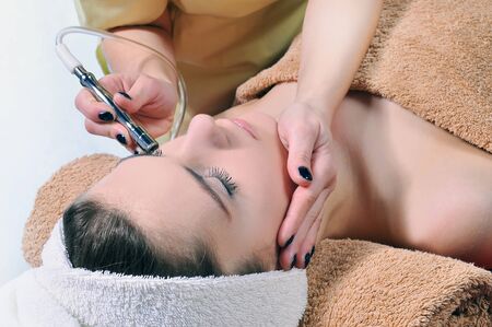 Renewals mesotherapy hands spa. Beautiful women treatment closeの写真素材