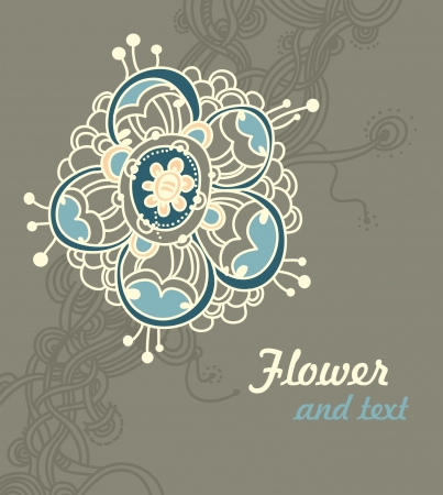 Flower pattern for design as a backgroundのイラスト素材
