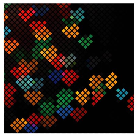 Abstract multicolor lights disco tileのイラスト素材