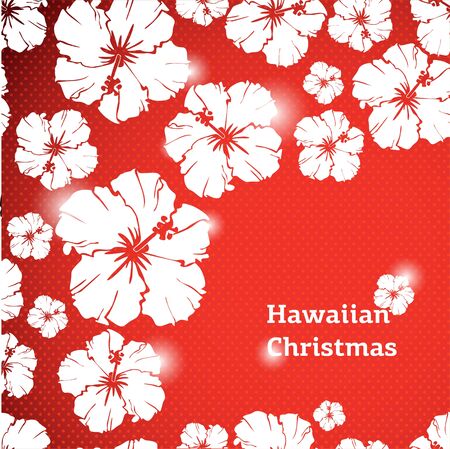 Abstract beauty Hawaiian Christmas and New Year  pattern background illustration のイラスト素材