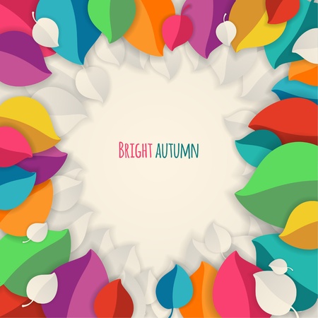 Autumn abstract vector background のイラスト素材