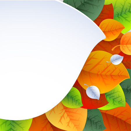 Autumn abstract vector background  simple shapes and bright colors for the fabric, web, print  rainbow colors will make fun of you のイラスト素材