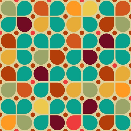 retro seamless patternのイラスト素材