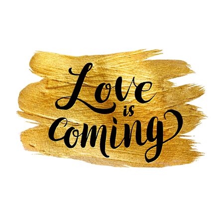 Metallic Foil Shining Calligraphy Posterの写真素材