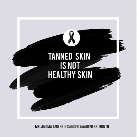 SKIN CANCER AND MELANOMA AWARENESS MONTH.のイラスト素材