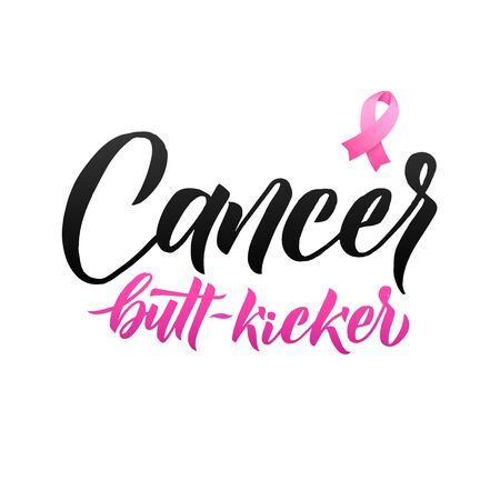 Pink Ribbon Breast Cancer Awareness Vector Illustrationのイラスト素材