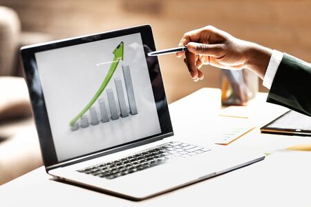 Business man design ideas professional investor working new start up project.
