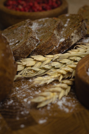 Bread with Wheat - Close-Up
