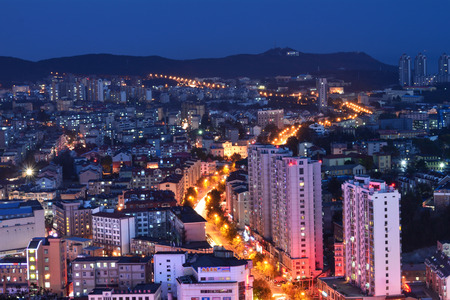 A city at nightのeditorial素材