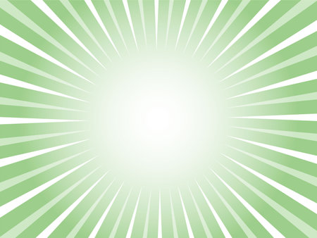 Concentrated line background material with a bright, refreshing and fun image_greenのイラスト素材