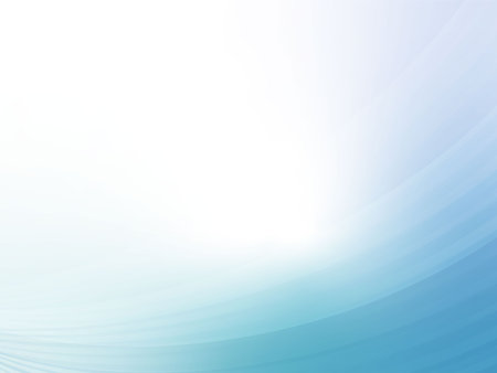 Abstract background material of ephemeral and beautiful wave image_Light blueのイラスト素材