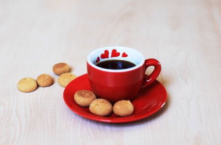 Coffee and cookiesの写真素材