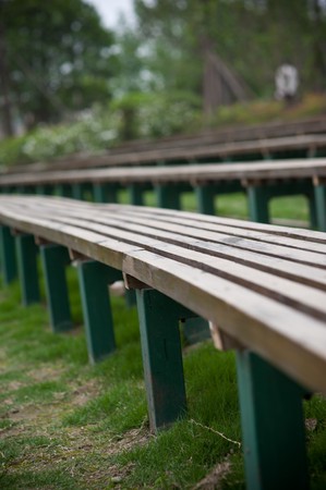 wood bench Extendの写真素材