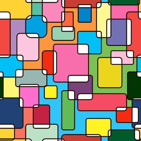 Multi-coloured seamless abstractionのイラスト素材