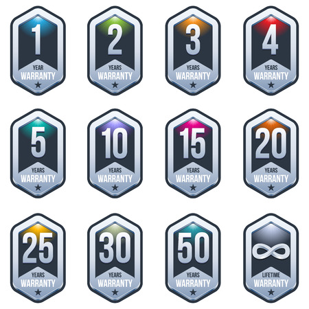 Warranty Seal Metal Tagのイラスト素材