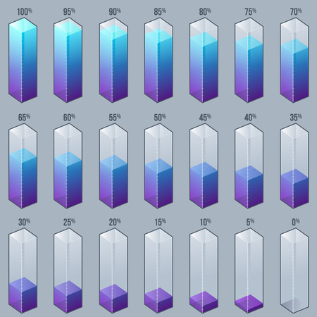 Infographic Bar Graph Chart Design Elementsのイラスト素材