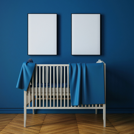 mockup child's room in a classic style. 3dの写真素材