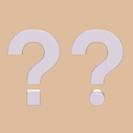 Question Mark 3D Symbol Premium JPGの写真素材