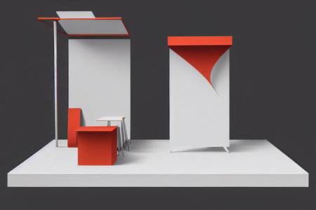 3D Podium or Stage for Product Visualization Background Imageの写真素材