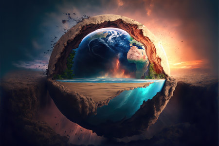 Birth of the Planet Earth Fantasy Art