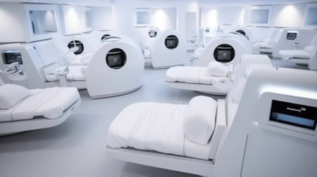 Interior of a modern medical office. Medical equipment and diagnosticsの素材