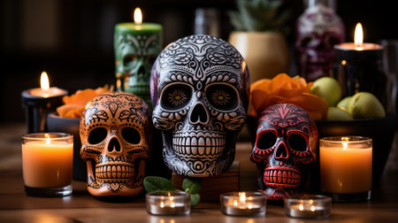 Day of the Dead, remembering the departedの素材