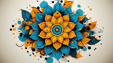 Mandala Design Concept, A Beautiful Illustration for Rangoliの素材