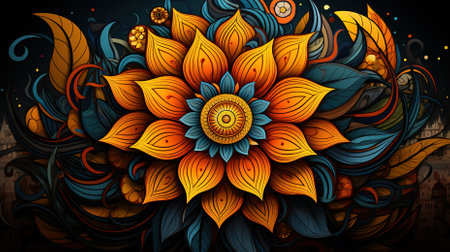 Mandala Design Concept, A Beautiful Illustration for Rangoliの素材