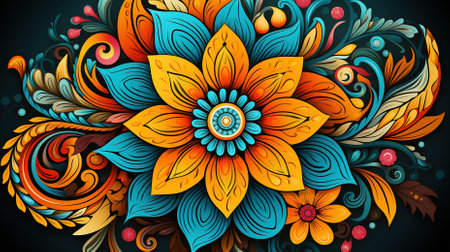 Mandala Design Concept, A Beautiful Illustration for Rangoliの素材