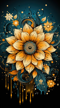 Mandala Design Concept, A Beautiful Illustration for Rangoliの素材