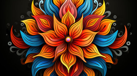 Mandala Design Concept, A Beautiful Illustration for Rangoliの素材