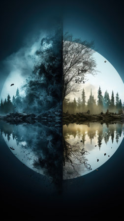 Background Wallpaper of Beautiful Environment of the Natureの素材