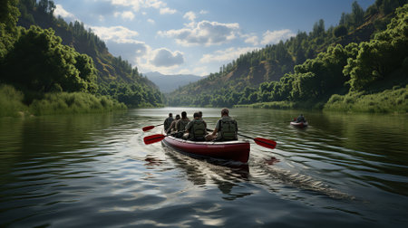 A Beautiful Environment for a Backgpaking Trip for Adventureの素材