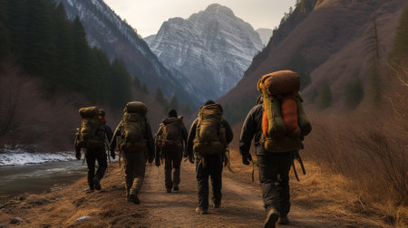 A Beautiful Environment for a Backgpaking Trip for Adventureの素材