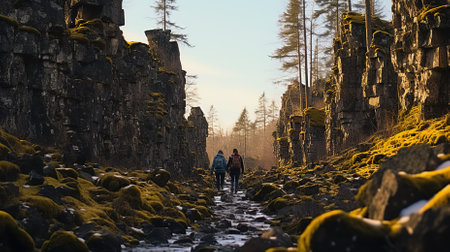 A Beautiful Environment for a Backgpaking Trip for Adventureの素材