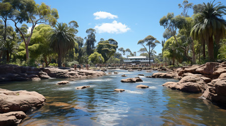 A Beautiful River in the Ancient Locationの素材