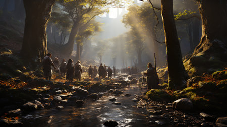 A Beautiful River in the Ancient Locationの素材