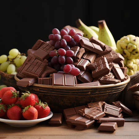 A Chocolate Day scene with a specific theme, such as the history of chocolate, the different types of chocolate, or the many ways to enjoy chocolateの素材