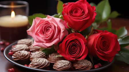 A Chocolate Day scene with a specific theme, such as the history of chocolate, the different types of chocolate, or the many ways to enjoy chocolateの素材