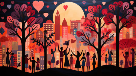 Creative Manipulation of Background Wallaper for Valentines Dayの素材