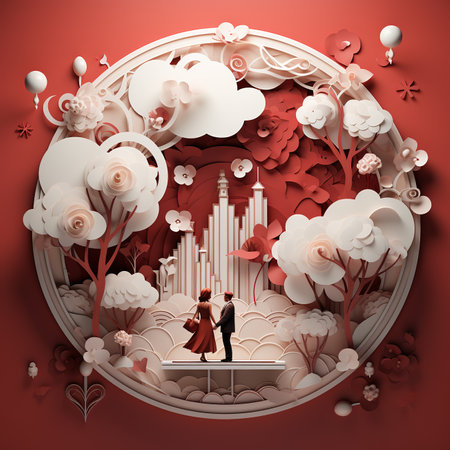 Creative Manipulation of Background Wallaper for Valentines Dayの素材