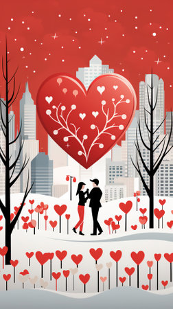 Creative Manipulation of Background Wallaper for Valentines Dayの素材