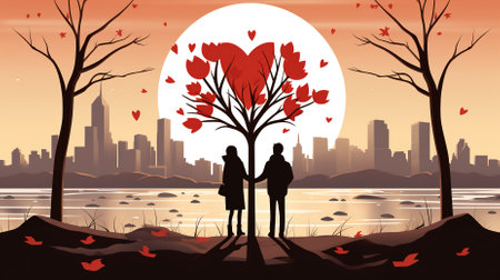 Creative Manipulation of Background Wallaper for Valentines Dayの素材