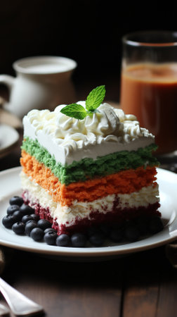 The Traditional plate of Sweets and Delicacies that Represent Indian Subcontinent Cultureの素材