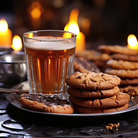 A Close-up of a Freshly Brewed Cup of Coffee with a Plume of Steam Rising From The Surfaceの素材