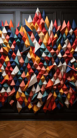A colorful display of Australian flags and bunting or Environmental Cultureの素材