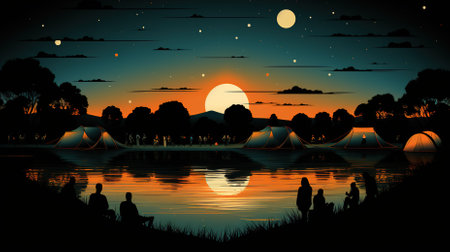 A community celebrating a diverse range of holidays and festivalsの素材